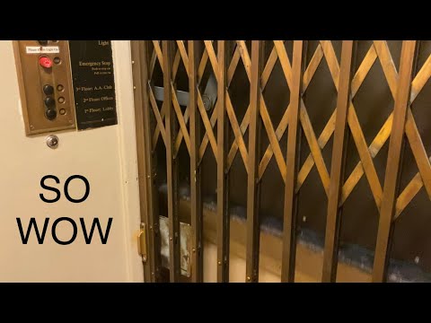AWESOME Gated Haughton Traction Elevator @ Fritz Building, Ann Arbor, MI