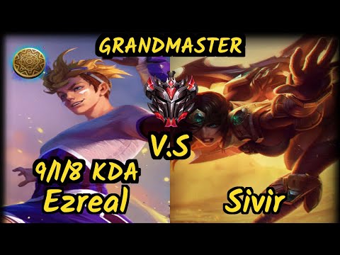 Hades (EZREAL) vs SIVIR - 9/1/8 KDA BOTTOM ADC GAMEPLAY - EUW Ranked GRANDMASTER