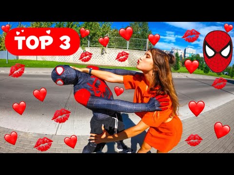 BEST TOP 3 CRAZY GIRL WILL NOT LEAVE SPIDER-MAN ALONE (Love Parkour POV)