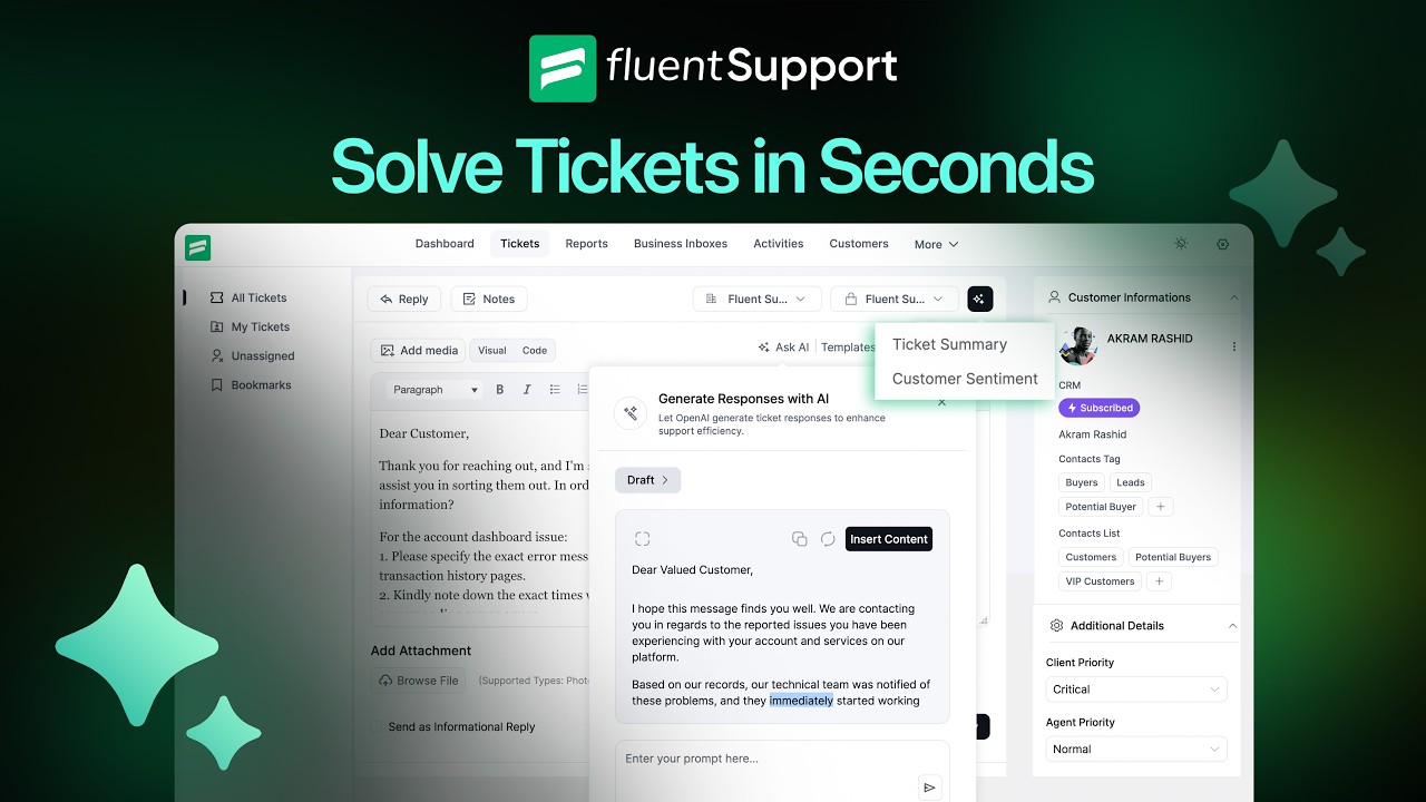 Resolve Customer Support Tickets Faster Using This AI Hack!