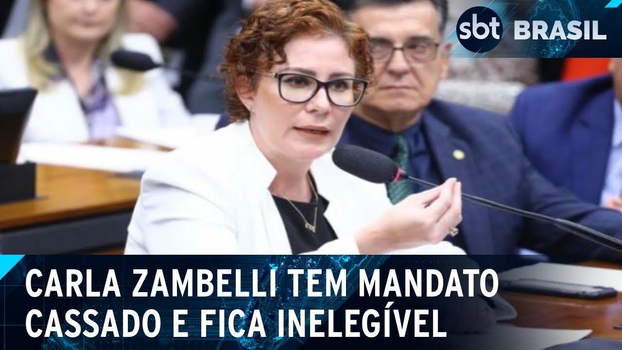 TRE-SP cassa mandato de Carla Zambelli por abuso de poder | SBT Brasil (30/01/25)