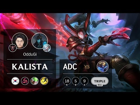 Kalista ADC vs Ezreal - KR Grandmaster Patch 9.11