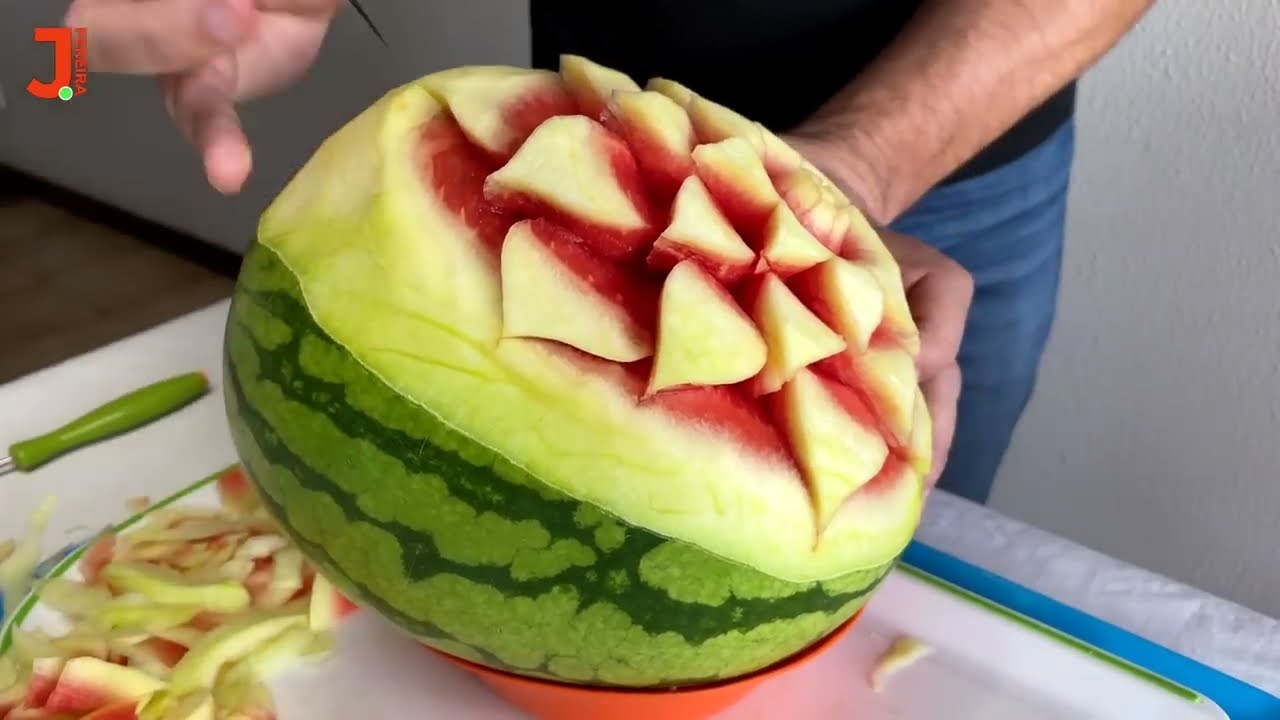 east watermelon carving to make at home for beginners by j. pereira art carving