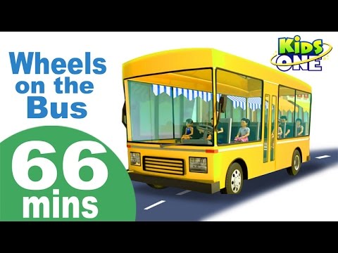 Wheels On The Bus Go Round and Round | Phonics Song & More Popular Nursery Rhymes Collection for Kid