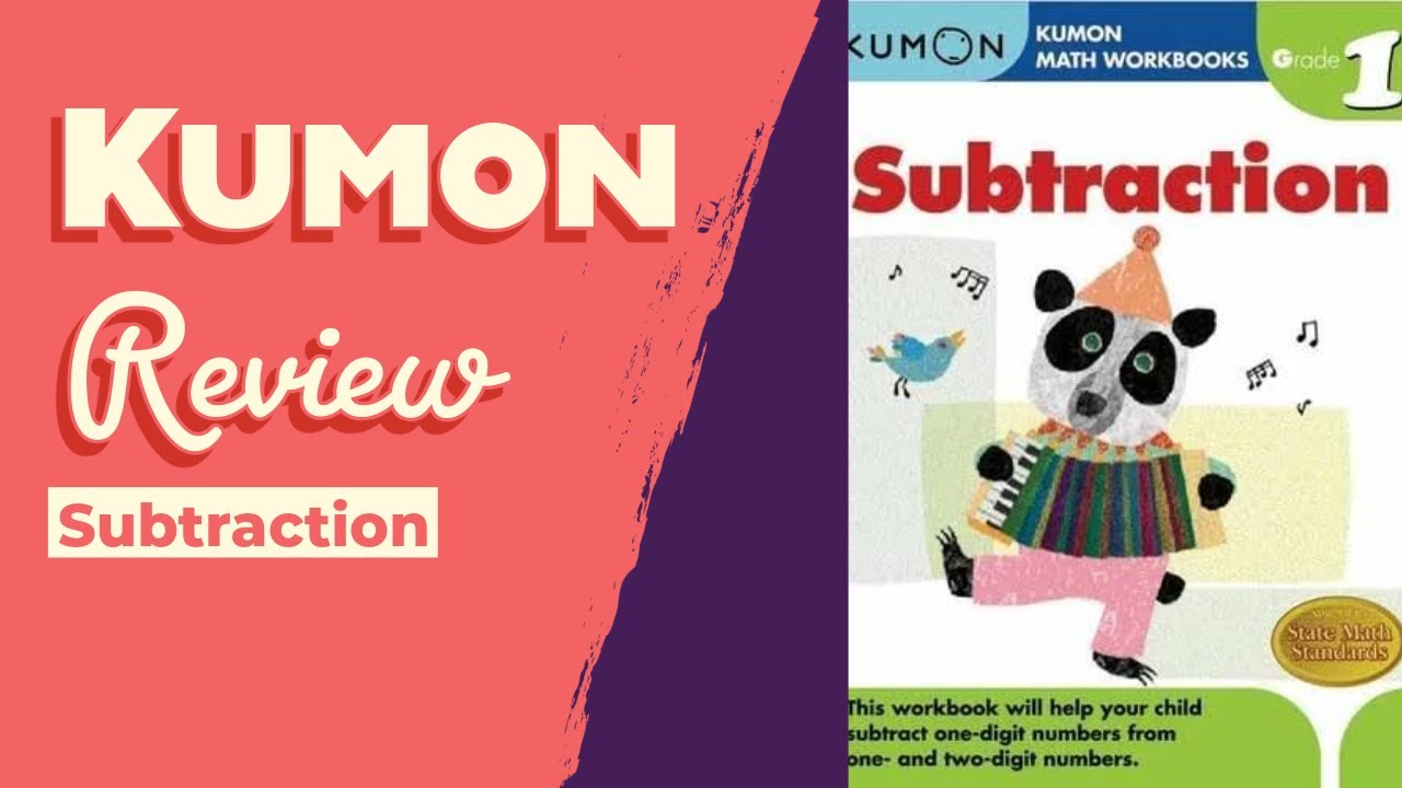 Kumon Subtraction Workbook - Review and look inside -  Kids Math education book