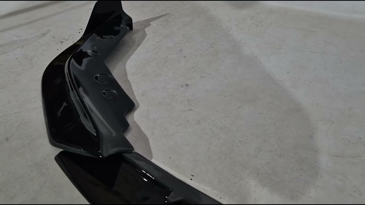 BMW serija 3 G20/G21 2018– Sprednji lip spojler DPT V-2 (za M Technic, sijaj črna) Video 1