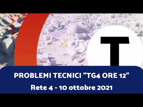 *ERRORE* TG4 - Problemi tecnici | 10/10/2021