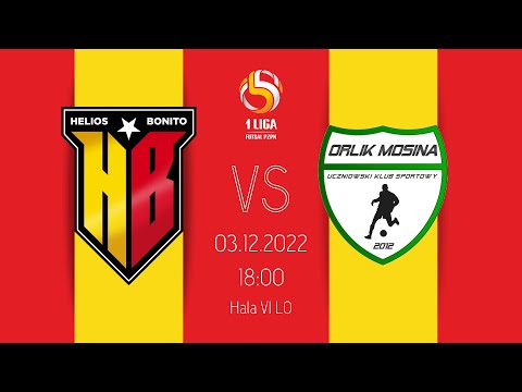 LIVE: Bonito Helios Białystok - UKS Orlik Mrówka Mosina | 1 Polska Liga Futsalu