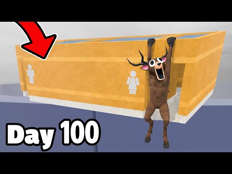 I Survived 100 DAYS IN A BATHROOM BASE in 99 Nights