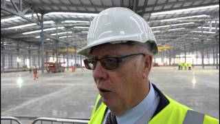 Geoff Hunton at Hitachi toppingout ceremony October 2014