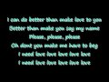 Robin Thicke - I Need Love lyrics