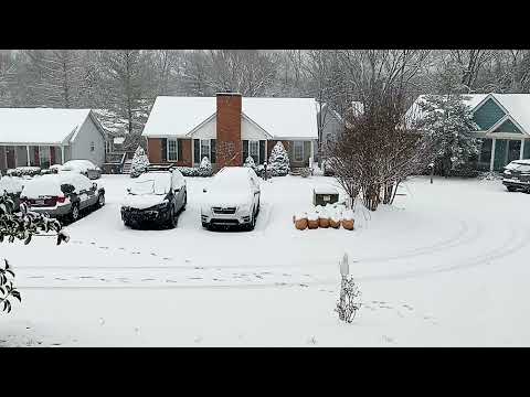 Snow January 6th 2022 Nashville TN at 10am.