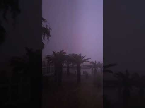 Thunder, lightning. Mahdia Tunisia. 09.2022