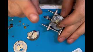 Rolex saat tamiri nasıl yapılır  . Eta saat 3135 - 3235 mekanizma tamirleri. Rol