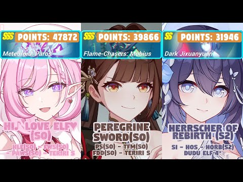Honkai Impact 3rd: Ex-Memorial Arena | Ver 8.6 W2 | SSS Paros, Mobius, SS Dxy | HLE, PS, HoRb