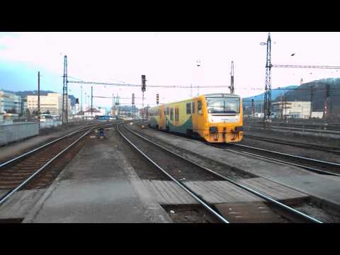 Odjezd vlaku Os 16519 (ČD 814.127 "Ruppino") - Ústí nad Labem západ, 21. 3. 2013