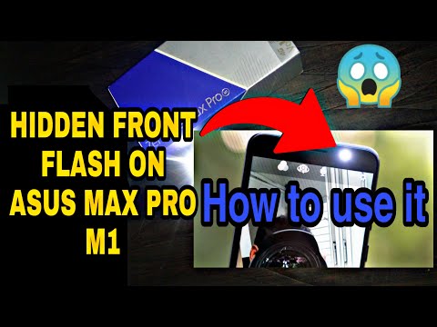HOW TO USE FRONT FLASH LIGHT on Asus max pro M1 | hidden front flash light on Asus max pro M1