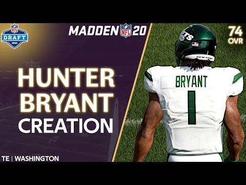 TE Hunter Bryant Creation Madden 20 Washington Huskies 2020 NFL Draft PS4 | Xbox 1 | PC