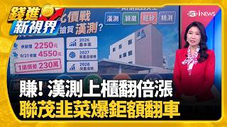 漢測上櫃漲破100％!興櫃股王發紅包 抽中漢測1張價差破200萬韭菜又翻車! 聯茂驚爆3.19億違約交割 創上市櫃單次最高金額｜三立財經iNEWS