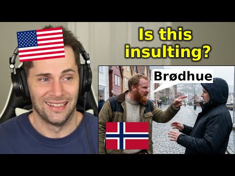 American Reacts to Norwegian Insults