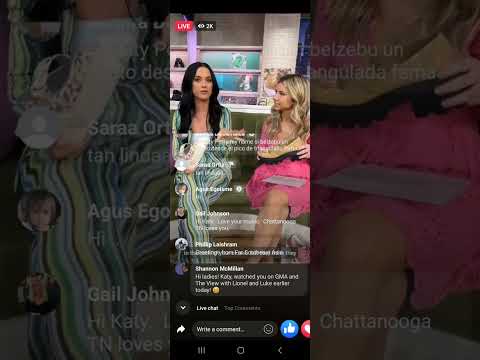 Katy Perry - Facebook Live video stream from Wednesday, March 29th, 2023