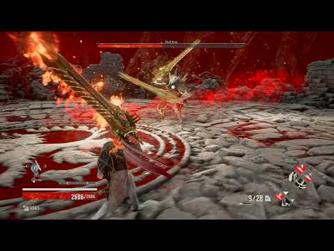 Skull King vs Argent Wolf King's Blade - SOLO NO DAMAGE KILL - [Code Vein]