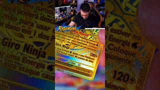 Carta Pokémon Dourada com Defeito 😭
