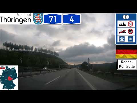 Roadtrip Germany Highway A 71 (Suhl) & A 4  (Weimar)