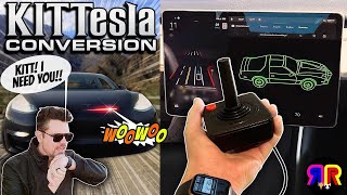 My KNIGHT RIDER TESLA comes when I call it! - KITTesla Part 2