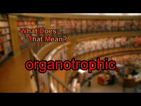 What does organotrophic mean?