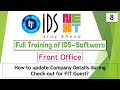 IDS Training Front Office How To Update Company Details During Check Out For FIT Guest IDS 7 0