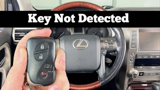 2010 - 2019 Lexus GX 460 - How To Start With KEY NOT DETECTED Dead GX460 Remote Key Fob Battery