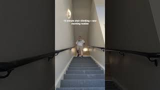 Stair climbing early in the morning for fat loss. #shorts #weightloss #motivation #fitness
