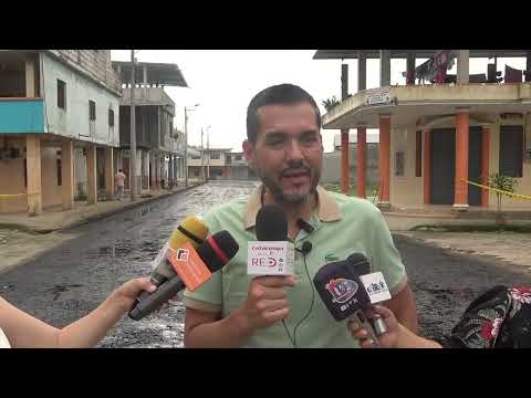 El alcalde del cantón La Maná informó que se están llevando a cabo trabajos de asfaltado en varias