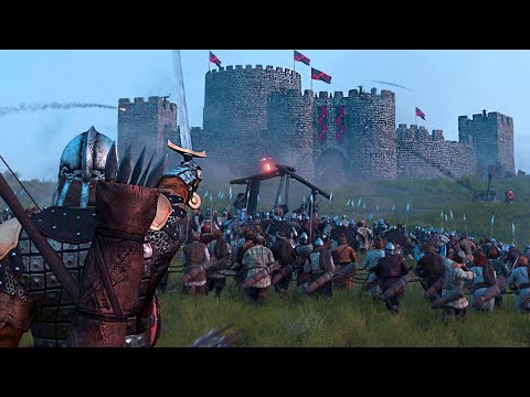 Sieging the LARGEST CASTLE WALLS Defense in Medieval Battle Simulator...