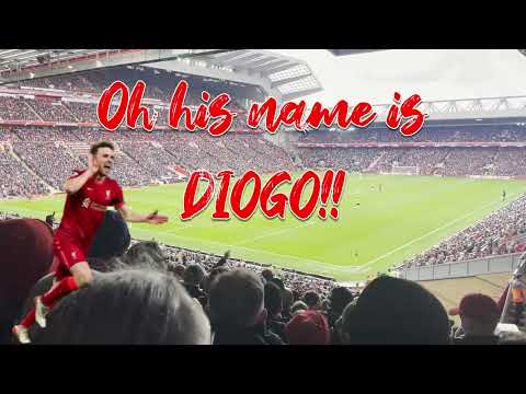 Diogo Jota Song (with Lyrics) 🔴🇵🇹 on The Kop!