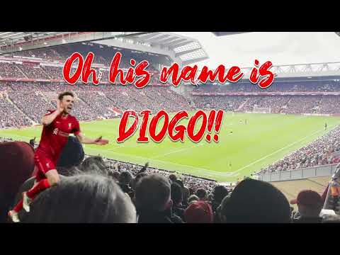 Diogo Jota Song (with Lyrics) 🔴🇵🇹 on The Kop!