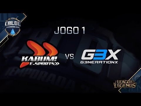 KaBuM x g3x (S4 - Jogo 1) CBLoL 2016 - 1ª Etapa