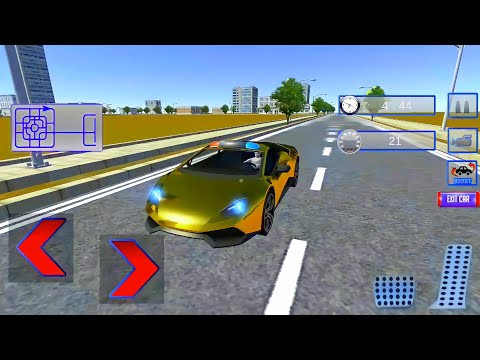 Lamborghini Police Car ~ Border Police Patrol Duty Sim ~ Android Game Play