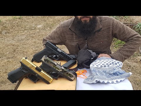 Custom Design(CNC Machine) Gold Plated Glock 😗😗. Glock 19 & Glock 17 Custom Designs.