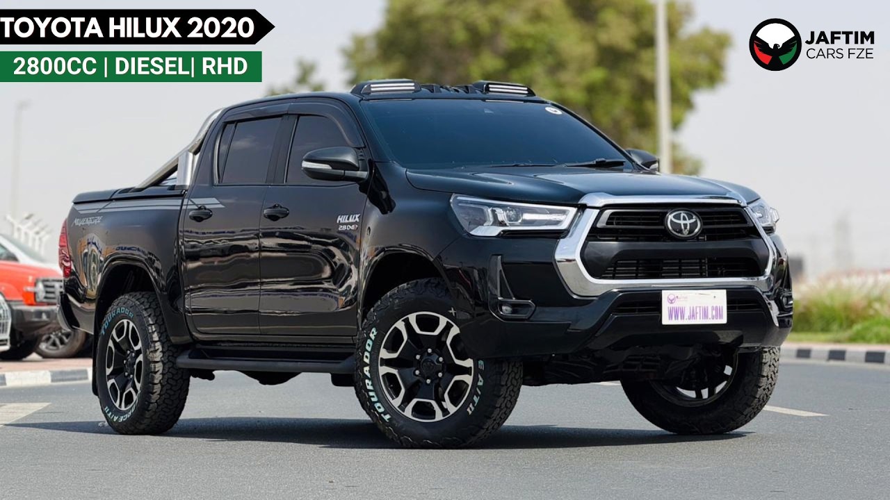 تويوتا هيلوكس 2020 | 2.8 DIESEL ENGINE | AT | RHD | HEAVY SPORTS BAR |  ROOF MOUNTED LED LIGHTS | BOOT COVER |  PR video
