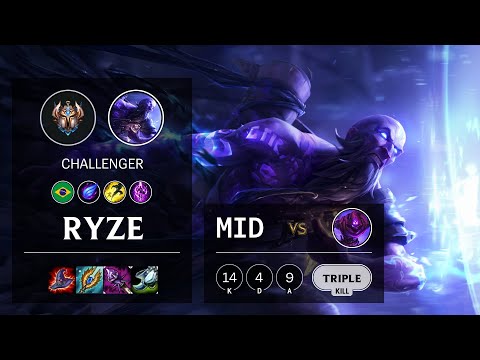 Ryze Mid vs Malzahar - BR Challenger Patch 10.14