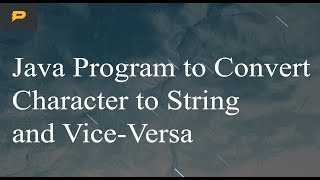 Java Program to Convert Character Array to String