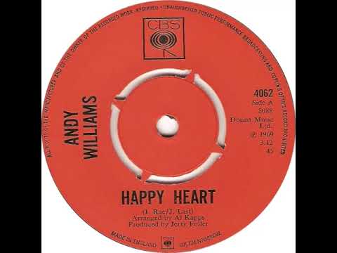 UK New Entry 1969 (93) Andy Williams - Happy Heart