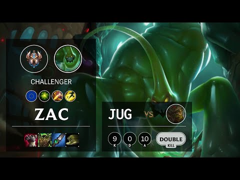 Zac Jungle vs Ivern - EUNE Challenger Patch 10.16