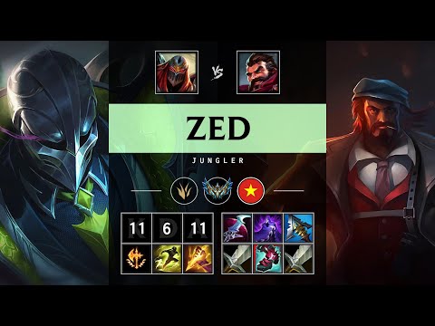 Zed Jungle vs Graves - VN Challenger Patch 25.05