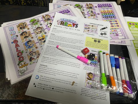 25 Century Games Ghosts Love Candy Too Roll and Fright PnP Print and Play Review Material Rules