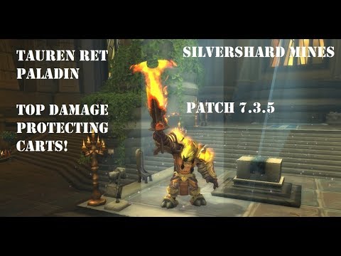 Tauren Ret Paladin PVP BG 7.3.5 - Top Damage Protecting Carts!