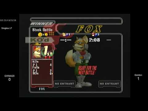 SSS 10.4 SSBM - GWM420 (Fox) vs. Golden (C. Falcon) - Melee LF
