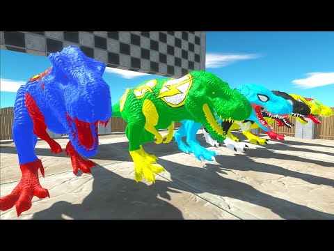 T-rex Hero Vs Stegosaurus Race Championship Dc Comics Jurassic World Evolution 2